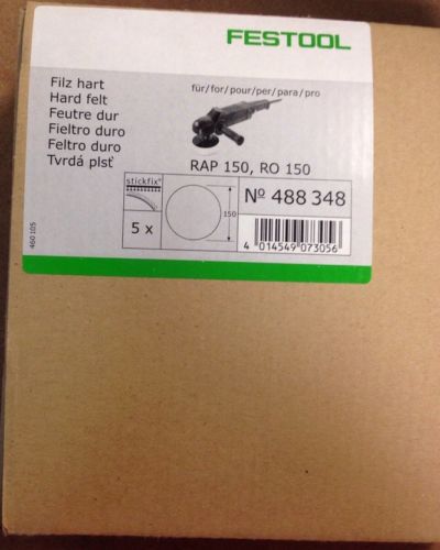 Festool 488348 6 Inch Hard Felt Polishing Discs 5-Per Pack