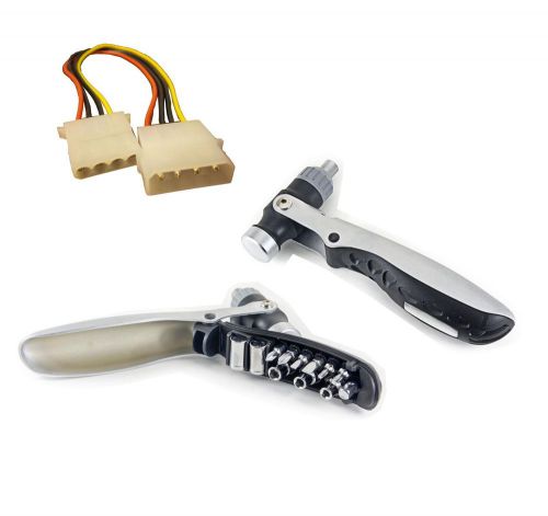 Bundle: multi-function hammer, screwdriver bottle opener + molex cable male to f for sale