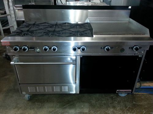 Garland 6 burner range with 24&#034;griddle and oven