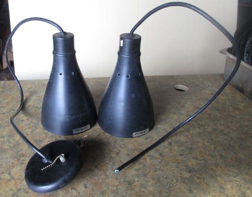 2 Hi-LITE HEAT HEATING LAMPS BLACK &#034;&#034;HLI130&#034;