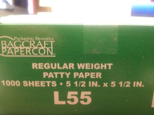 5.5&#034; x 5.5&#034; PATTY PAPER HAMBURGER/DELI ( 1,000 POP UP SHEETS PER BOX ) USA MADE