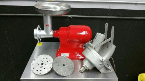 HOBART Model 4612 Meat Grinder with extra Slicer/Shredder Head