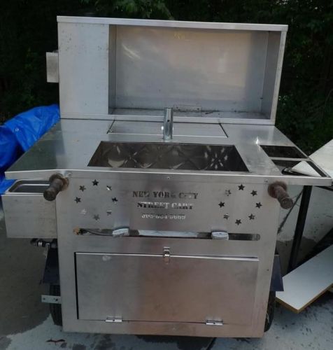 Stainless Steel Hot Dog Stand Trailer Hotdog Cart