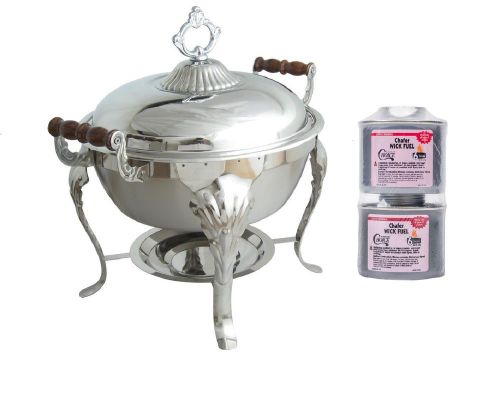 5QT Stainless Round Chafer Chafing Dish Catering SET Buffet Food Warmer Lowest$