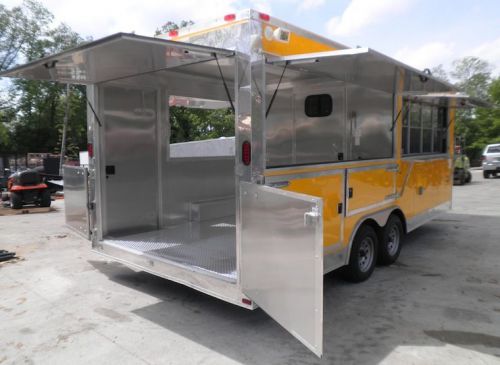 Concession trailer 8.5&#039;x20&#039; orange - vending food event catering for sale