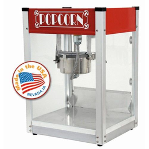 Paragon 1104530 Gatsby Style 4 oz. Popcorn Popper Machine Red Color