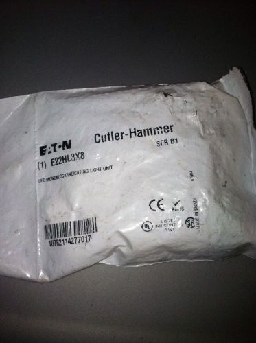 New Sealed Cutler Hammer E22HL3X8 Heavy Duty Indicating Light Unit Green Qty