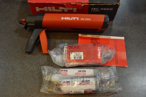 Hilti MD 2500 Adhesive Epoxy Dispenser * Box &amp; Manual &amp; Xtras *