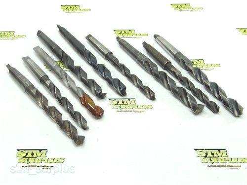 LOT OF 9 HSS 2MT TWIST DRILLS 33/64&#034; TO 3/4&#034; CHICAGO PTD