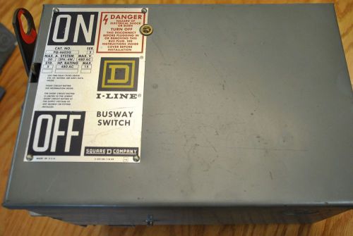 SQUARE D I-LINE BUSWAY SWITCH FUSIBLE PLUG-IN PQ-4603G 30A 3 PHASE 600V