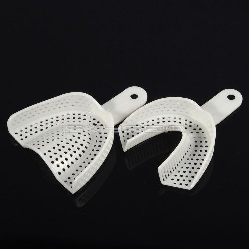 10pcs/5sets Dental Disposable Impression Trays Autoclavable Large Upper/Lower