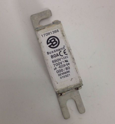 BUSSMANN 80A FUSE LOT OF 2  170M1366 100274