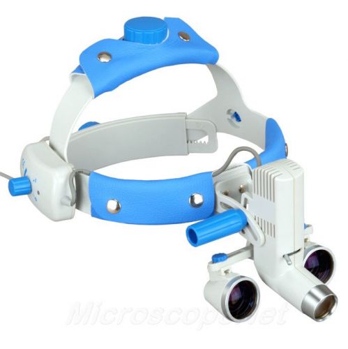 Headband loupes 3.5x/340mm w led light angle adjustable for sale