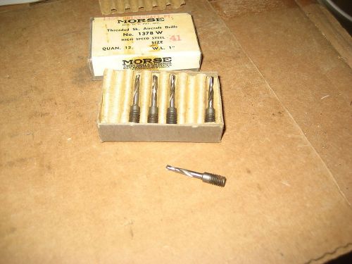 MORSE #41X10-32 THREADED SHK DRILL 24PCS(LS866-24)