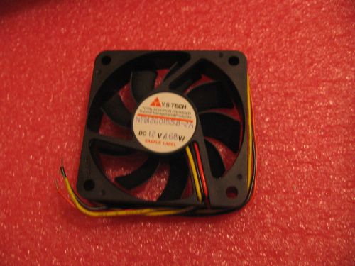 1 UNIT NFD1260155B-2A 12V 1.68W SQUARE Cooling Fan Y.S.TECH 3 WIRES 60x60x15mm