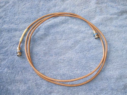 Rf test patch cable bnc male plug to bnc male plug, rg142b/u, 50 ohms, 72&#034; long for sale