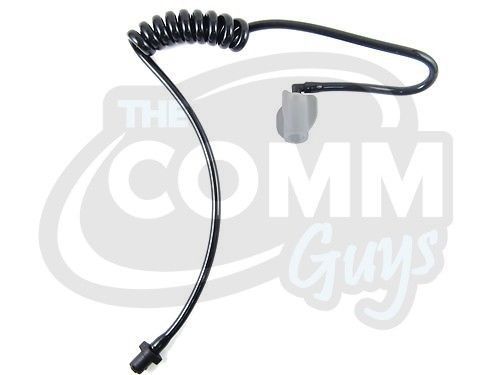 BLACK ACOUSTIC TUBE &amp; CLEAR TORPEDO FOR EARPIECE MOTOROLA KENWOOD HEADSET RADIO