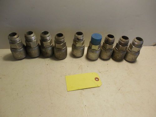 HYDRAULIC HOSE FITTINGS 1182 16 S 59NC. LOT OF 9. SN1E