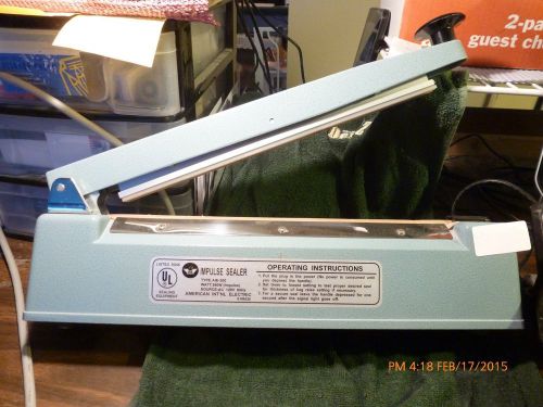 AIE-300 12&#034; Handheld Heat - Impulse Bag Sealer w/ 2mm Seal