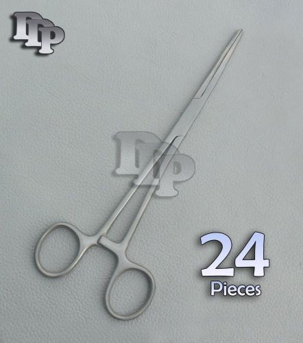 24 Pean Hemostat Forceps Locking Clamps 8&#034; Straight Stainless Steel