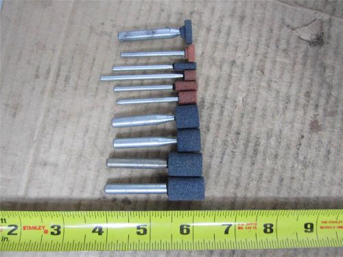 LOT OF 10 SANDING / GRINDING STONES  AIRCRAFT MECHANIC TOOLS