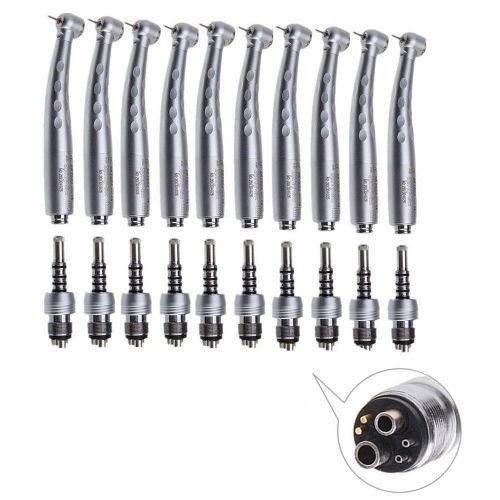 10 pcs dental fiber optic high speed handpiece w/ quick coupler 6 hole skysea sk for sale