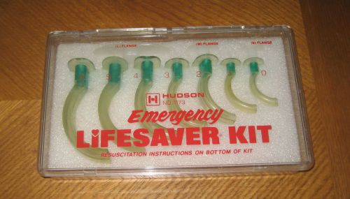 Hudson 1173 Emergency Lifesaver Kit Guedel Airway Resuscitation Set Rescue