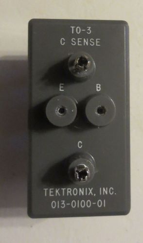 Tektronix curve tracer to-3 c sense transistor adapter 013-0100-01 for sale