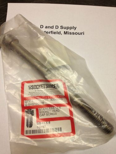 Socket head cap screw,std, 18-8 ss, 5/8-11x8, new for sale