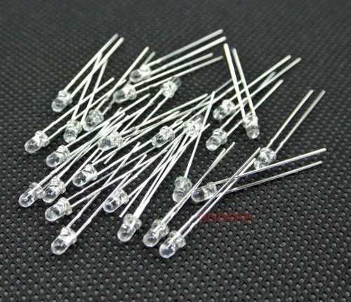 3mm Yellow LED 3000mcd Super Bright &amp; free resistors.50pcs