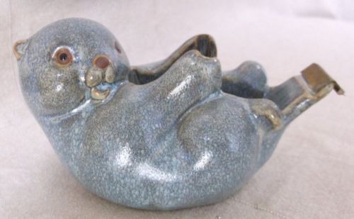 Beautiful VintageTakahashi  Ceramic Pottery Tape Dispenser