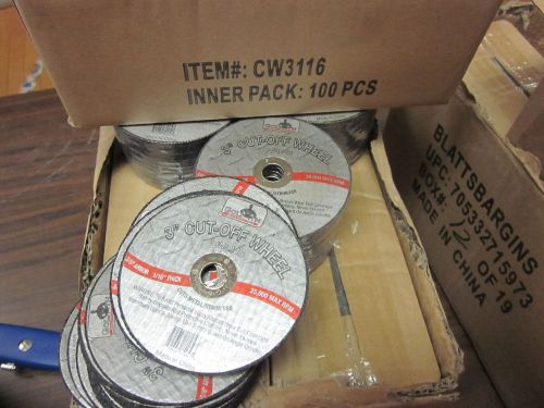 800 ~ 3&#034; x 1/16 thick x 3/8 AIR METAL CUT OFF WHEEL CUTTING DISC 25,000 RPM CASE