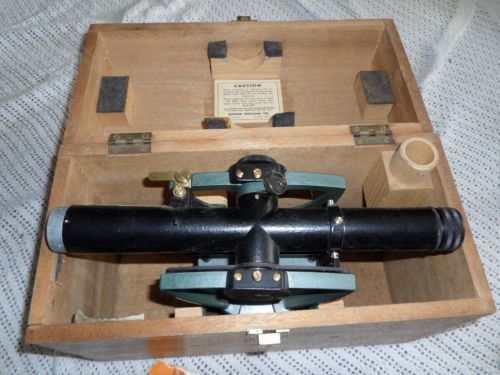 Dietzgen survey scope model 6370 all original with case wood box for sale
