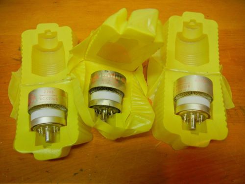 Vintage NOS  Must see. Three Eimac 7203/4CX250B Ceramic Transmitter Tubes