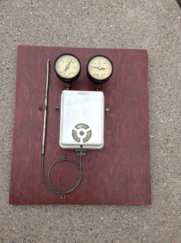 Vintage Johnson Temperature Control Valve With Gauges