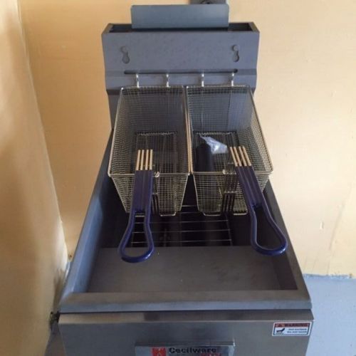 New cecilware fms403nat 40 lb commercial natural gas deep fryer 90,000 btu for sale