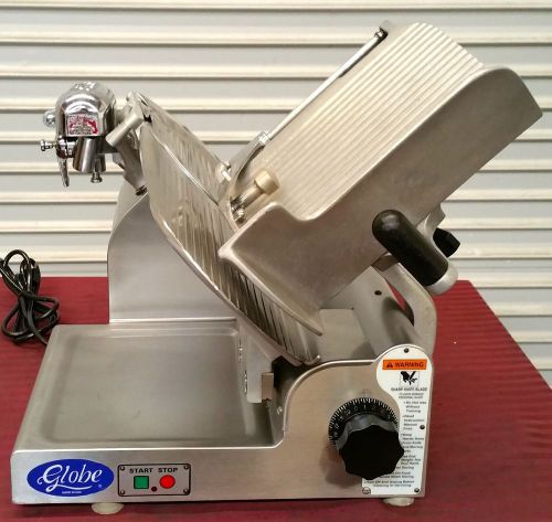 13&#034; manual slicer sharpener globe 3600 nsf #2592 commercial deli meat cheese nsf for sale