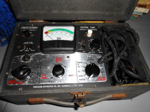 Vintage precision picture tube tester and rejuvenator model cr-60 for sale