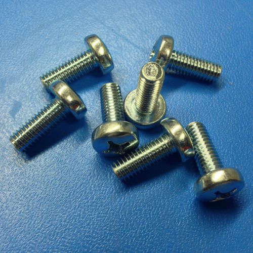 M6-1.0 X 16MM, PHILLIPS PAN HEAD METRIC MACHINE SCREW STEEL ZINC