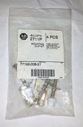 AB Allen Bradley 2711P - 4 pcs - MOUNTING CLIP KIT 77158-008-51