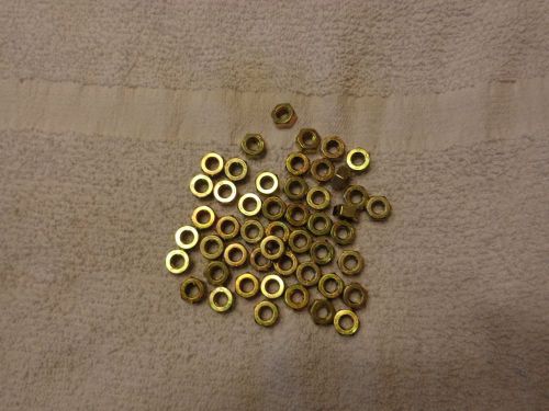 1/4&#034;-20 Yellow Zinc Finish Grade 8 Finished Hex Nut (QTY 49)