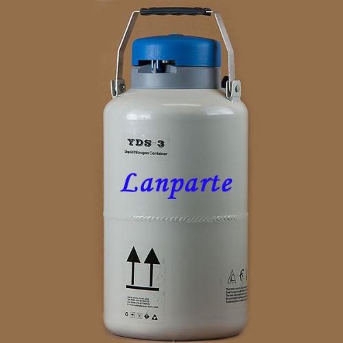 YDS-3 Liquid Nitrogen Dewar Tank 3L Aluminum Alloy Cryogenic Container