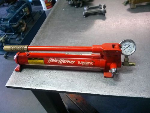 HYDRAULIC HAND PUMP HEINWERNER 10000 PSI