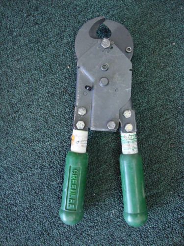 Greenlee 763 ratchet type high performance  cable cutter  electrical tool for sale