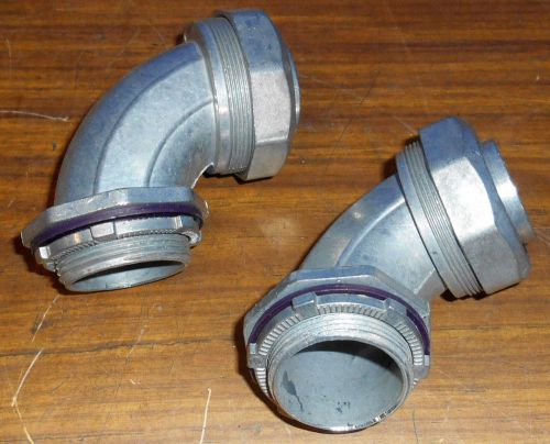 Two Madison Liquid Tight 90 1-1/2&#034; Connectors