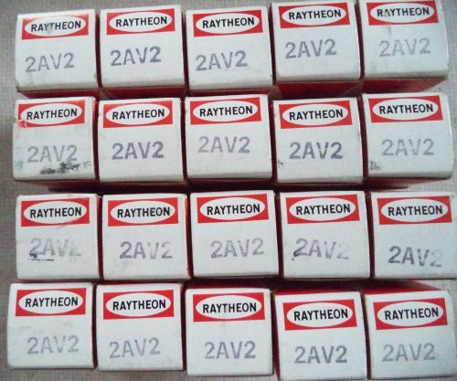 (20) NOS 2AV2 Miniature Half Wave Vacuum Rectifier Tube  N/R