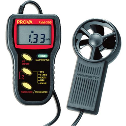 Avm-305 anemometer wind speed meter rs-232c interface with pc avm305 for sale