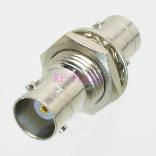 Adapter BNC female jack to BNC female jack nut bulkhead straight COAXIAL