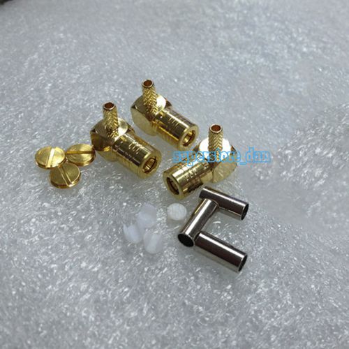 1Pcs SMB female jack right angle crimp RG316 RG174 LMR100 RF connector