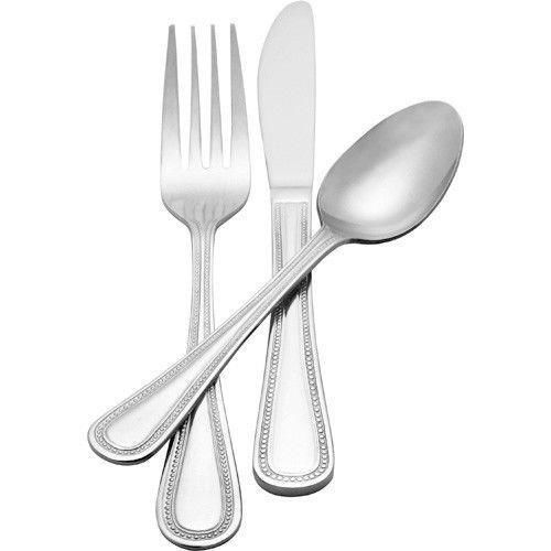 Adcraft PL-LTS/B Plaza Teaspoon, 18-0 Stainless,  2 Doz Flatware for Restaurant